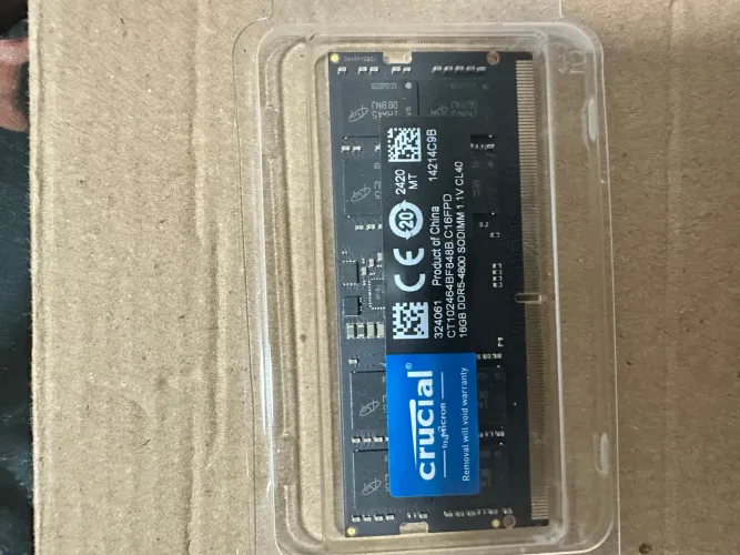 Memória ram 16GB DDR5 crucial
