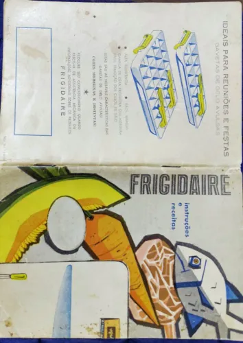 [RARIDADE] Manual Original Refrigerador Frigidaire (Anos 60) - Item de Colecionador!