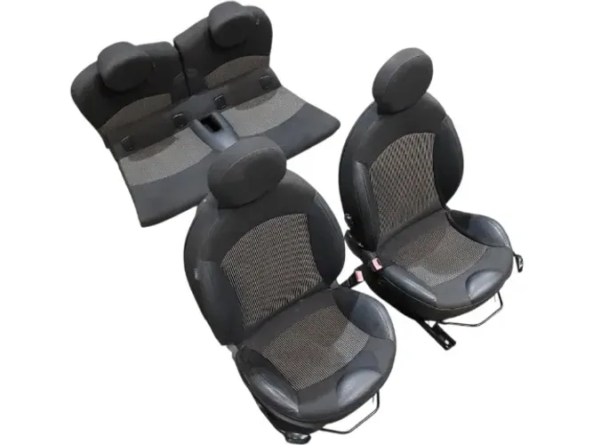 Jogo de Bancos Preto Mini Cooper 2 Portas 06 a 13 Para adaptar em Fusca Fiat 147