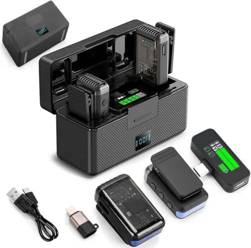Microfone Lapela Sem Fio P/iphone Camera Pc Android KS08