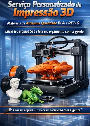 Impressão 3D personalizada - orçamento via chat
