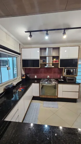 Conjunto de Pedras em Granito para Cozinha + Pia com Cuba Inox