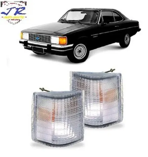 Par Lanterna Pisca Dianteira Opala Caravan 1988 1989 1990 1991 1992 Cristal
