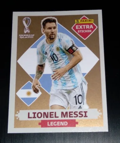 Figurinha extra LIONEL MESSI legend bronze Copa do Mundo Catar 2022