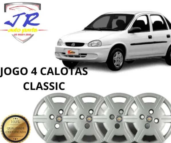 Jogo de Calota Chevrolet Corsa Classic 2012 2013 2014 2015