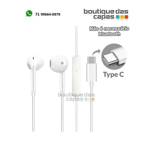 Fone De Ouvido USB-c type-c Tipo C FN-A30 Não necessario conectar bluetooth