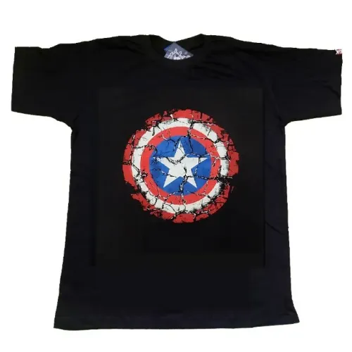 Camisas Moda Masculina Estampas Banda Filme Desenho HQ Manga Curta Gola Careca