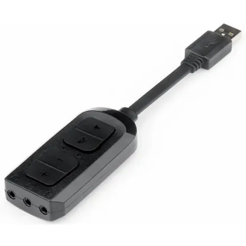 Adaptador de Áudio Placa de Som USB Stereo Redragon Circe HA100 - WZetta