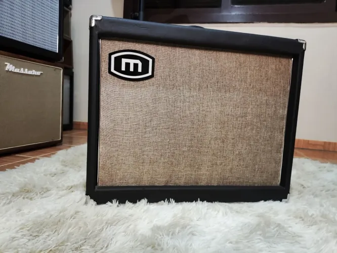 Caixa 1x12 Massaro amps sem falantes head guitarra
