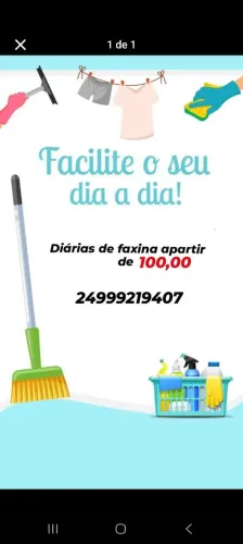 Diarias de faxina 