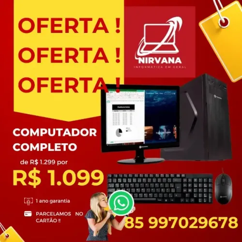 Computador I3 completo novo !!1