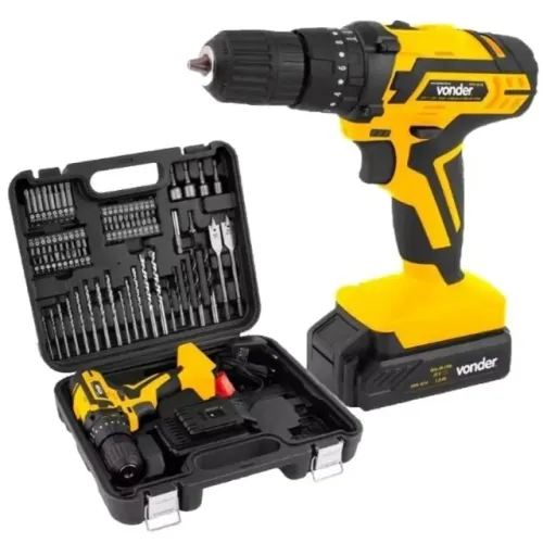 Furadeira e Parafusadeira a Bateria com Impacto PFV 074 Vonder