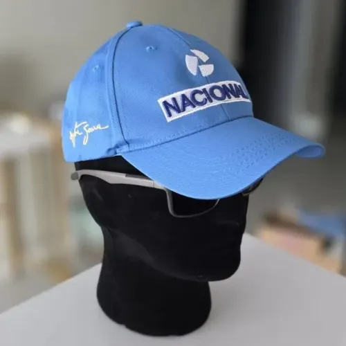 Boné Importado Logo Bordada e Autógrafo bordado Ayrton Senna