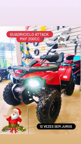 QUADRICICLO ATTACK MXF 200CC/4T EM 12 VEZES SEM JUROS 