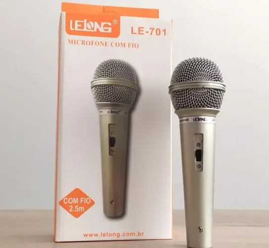 Microfone com fio lelong