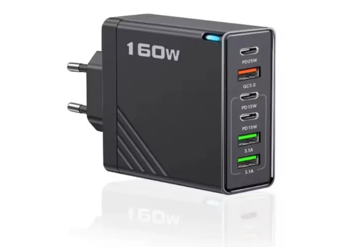 Carregador com 6 Portas USB 160W