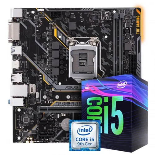  Placa mãe ASUS TUF H310M-Plus Gaming + Processador Intel i5 9400f