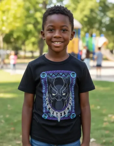 Camiseta infantil Pantera 4
