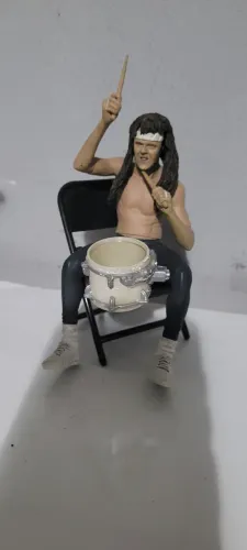 Boneco lars ulrich Baterista Metallica banda rock Action Figure música 