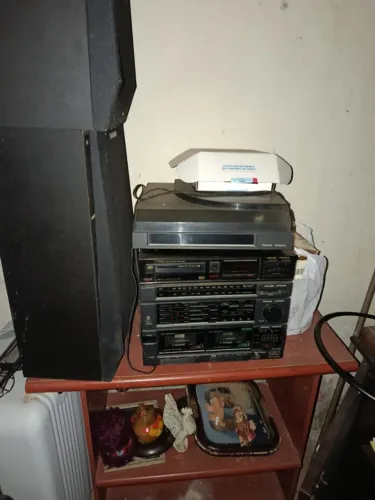 Aparelho Philco Hitashi 3 em 1 + Vários Discos