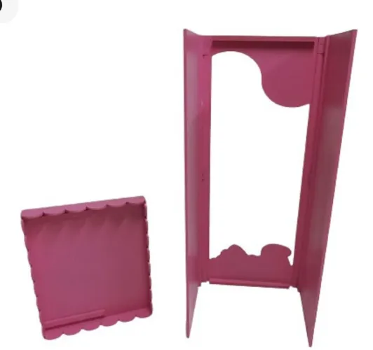 Caixa Barbie mdf pintada 1,80m desmontável decoração 