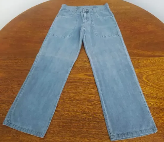 Calça Jeans Cinza da Alphabeto