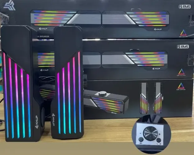 Caixa de som de computador e notebook