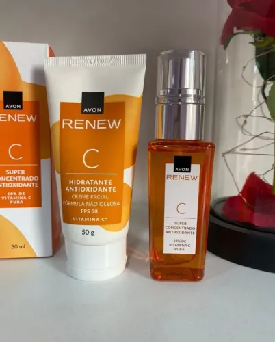 Kit Sérum + Hidratante Facial Vitamina C Renew Avon