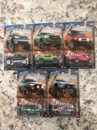 Hot wheels coleção silver Star caminhonetes Toyota 