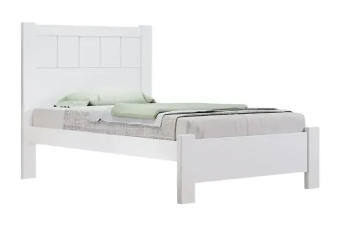 !!! FRETE GRATIS !!! Cama Solteiro Primícia Branco 100% MDF Larg. 1.03m - D Doro