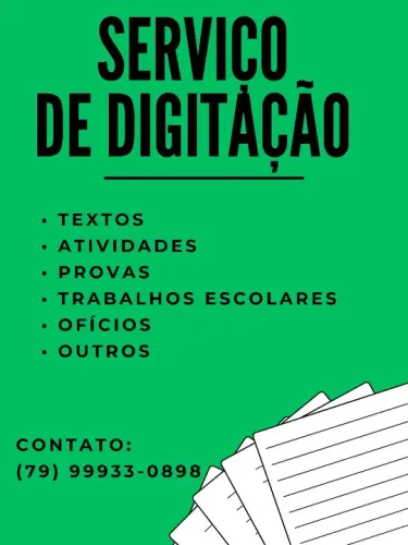 Serviço de digitação 