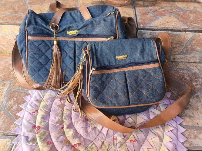 Kit bolsa maternidade BY CHILDREN baby design...jeans
