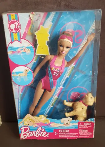 Boneca Barbie Natação com Cahorrinha- Original