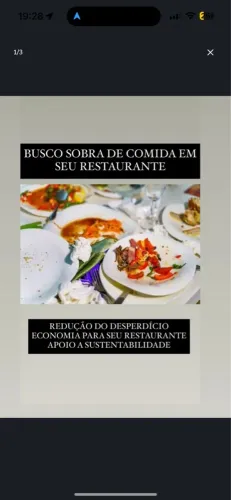 Busco sobras de comida para restaurante