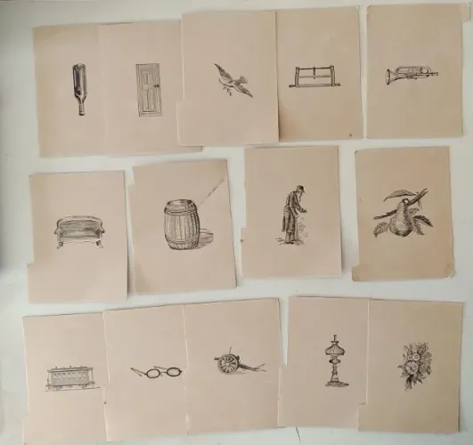 Cartões de Terapia para Psicólogos usado na década de 70, original.