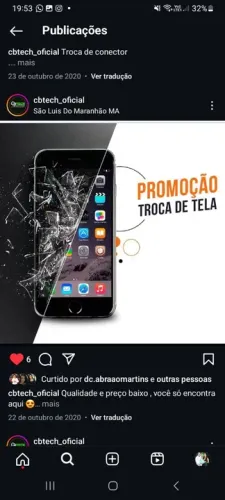 Troca de Tela para Celular 