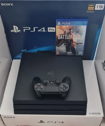 PS4 PRO 1TB c/ Jogo e GARANTIA de LOJA FÍSICA