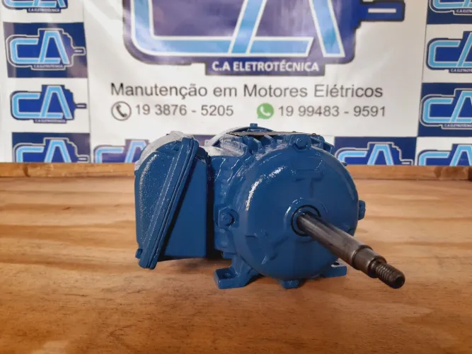 Motor Weg 1/4 CV 4 polos monofasico com eixo <br>¼oCV 1700RPM <br>Monofásico com eixo Prolongado