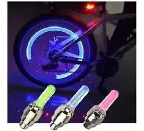  Kit 04 Bicos Neon Led Pneu Roda Moto Carro Bike wpp:43. *