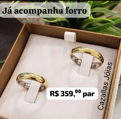 Alianças de Moedas Antigas Par