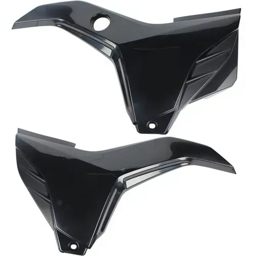 Par Tampa Lateral Fan Cg 125 Preta 2014 2015 Es Esd C/ Furo 