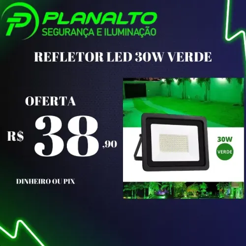 Refletor de led 30w verde 
