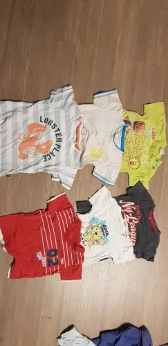 Kit 6 Camisetas Infantis Manga Curta - Tamanhos 1 a 3 anos