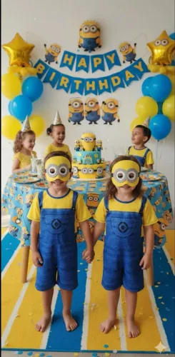 Fantasia Minion tam 1/2 e 2/3 anos nova