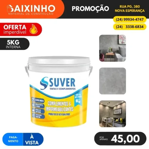 Cimento Queimado 5KG Suver