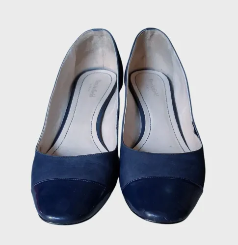 Scarpin azul suede Brooksfield Donna