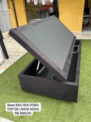 Base Baú Solteiro Top de Linha Nova