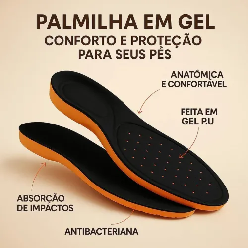 Palmilhas em Gel Conforto e Proteção para seus Pés