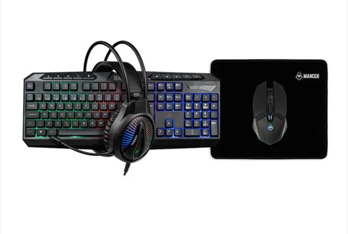 Kit Gamer Teclado, Mouse e Headset Mancer