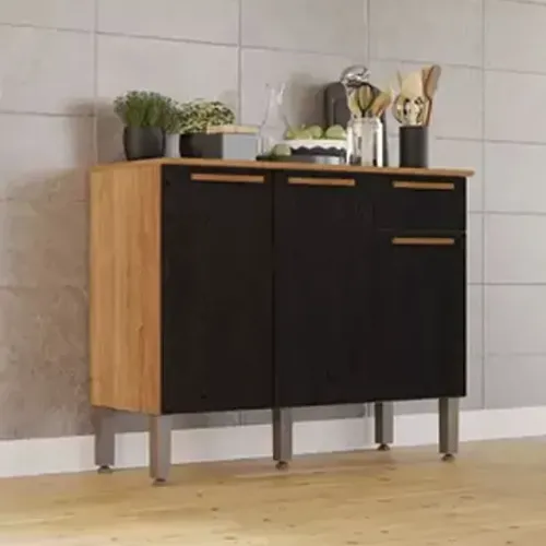 Receba em 24h, frete incluso! Balcão Cozinha Madri Larg. 1.05m